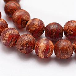 Tibetan Style Wave Pattern dZi Beads&nbsp;G-K166-02-10mm-L2-03