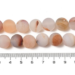 天然石赤瑪瑙ビーズ連売り  艶消し  ラウンド  12mm  穴：1mm  約33個/連  15.75''（40センチメートル）&nbsp;G-A248-A03-01