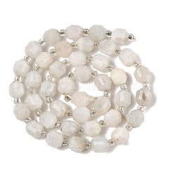 Natural Rainbow Moonstone Beads Strands&nbsp;G-K303-A35-8mm