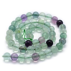 Natural Fluorite Beads Strands&nbsp;X-G-G763-06-8mm