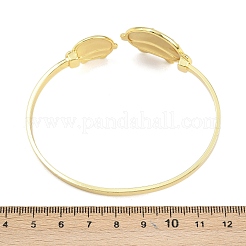 Marine Organism Brass Cuff Bangles for Women&nbsp;BJEW-D368-03B-G