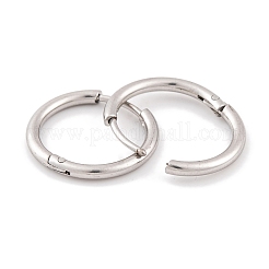 Non-Tarnish Round Ring 304 Stainless Steel Hoop Earrings for Women&nbsp;EJEW-G388-02B-P