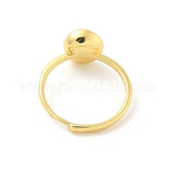 Brass Open Cuff Ring Settings&nbsp;LS-KK-G518-10G-04