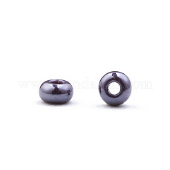 12/0 チェコ不透明ガラスシードビーズ  光沢のある  ラウンド  インディアンレッド  2x1mm  穴：0.7mm  約500 G /袋&nbsp;SEED-N004-003C-40