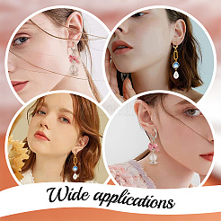 100Pcs 2 Colors 304 Stainless Steel Leverback Earring Findings&nbsp;STAS-BBC0001-46