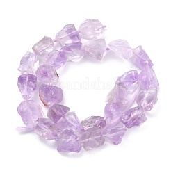 Rough Raw Natural Amethyst Beads Strands&nbsp;G-C069-01