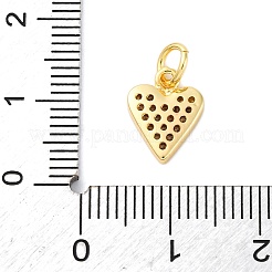 Brass Micro Pave Cubic Zirconia Pendants&nbsp;KK-S510-49G-04