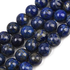 Natural Lapis Lazuli Beads Strands&nbsp;G-S333-10mm-013