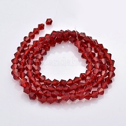 Faceted Bicone Glass Beads Strands&nbsp;EGLA-P017-3mm-12