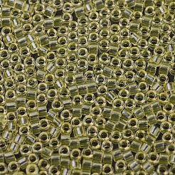 MIYUKIデリカビーズ  シリンダー  日本製シードビーズ  11/0  （db1401)透明淡黄色  1.3x1.6mm  穴：0.8mm  約2000PCS /ボトル  10 G /ボトル&nbsp;SEED-JP0008-DB1401
