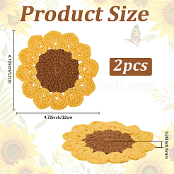 2Pcs Cotton Macrame Cup Mats&nbsp;AJEW-DJ0001-90