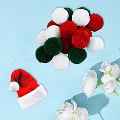 18Pcs 3 Colors Polyester Pompom Ball&nbsp;AJEW-CY0001-86