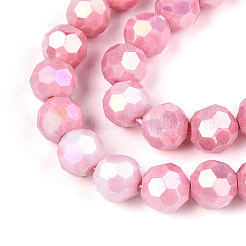 Anti-Tarnish Electroplate Glass Beads Strands&nbsp;EGLA-T021-10mm-15-03