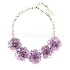 Flower Natural Shell Bib Necklaces for Women&nbsp;FS-WGF0490-04