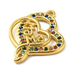 Ion Plating(IP) Real 18K Gold Plated 304 Stainless Steel Rhinestone Pendants&nbsp;STAS-P341-07G-01