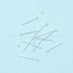 真鍮製9ピン  長持ちメッキ  カドミウムフリー＆鉛フリー  銀  20~20.5x2.7x0.45mm  24ゲージ  穴：1.8mm&nbsp;KK-WH0058-01C-S