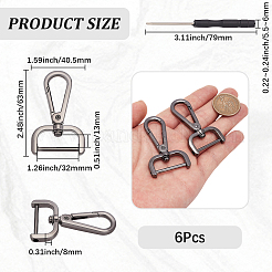 6Pcs Zinc Alloy Swivel Clasps&nbsp;FIND-SP0005-67B