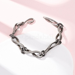 304 Stainless Steel Link Chain Bracelets for Women Men&nbsp;BJEW-C148-04AS