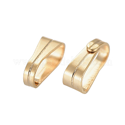 304ステンレススチールスナップオンベイル  18KGP本金メッキ  6x3x2.2mm  5.5x2.5mm内径&nbsp;STAS-E436-27G