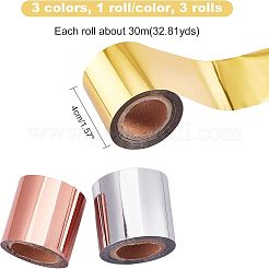 3 Rolls 3 Colors Heat Transfer Vinyl Sheets&nbsp;DIY-FH0003-44