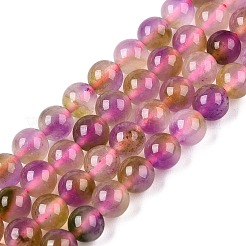 Dyed Natural White Jade Beads Strands&nbsp;G-T138-6mm-210-13