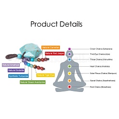 Chakra Hanging Ornament&nbsp;HJEW-K032-05G