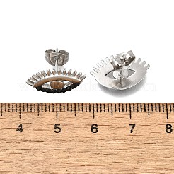 304 Stainless Steel Stud Earrings&nbsp;EJEW-F361-13P