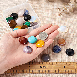 24Pcs 12 Style Natural & Synthetic Gemstone Cabochons&nbsp;G-FW0001-05