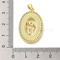 Mother's Day Brass Micro Pave Clear Cubic Zirconia Pendants&nbsp;FIND-Z041-21A