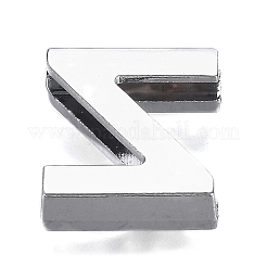 Alloy Letter Slide Charms&nbsp;RB-F034-01Z-P-RS