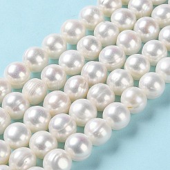 Natural Cultured Freshwater Pearl Beads Strands&nbsp;PEAR-E018-03