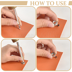 Removable Zinc Alloy Snap Button Sets&nbsp;TOOL-WH0059-126A