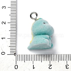 Flocky Resin Pendants&nbsp;FIND-S001-08E