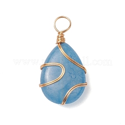 Natural Mixed Stone Copper Wire Wrapped Pendants&nbsp;PALLOY-JF02607