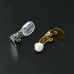 304 Stainless Steel Clip-on Earring Findings&nbsp;STAS-FS0001-59