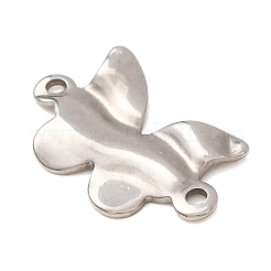 304 Stainless Steel Textured Links Connector Charms&nbsp;STAS-K302-02D-P