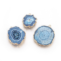 Natural Dyed Quartz Pendants&nbsp;G-P399-B