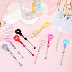10Pcs 10 Colors Silicone Straw Cover Handle Charms&nbsp;DIY-SP0006-36