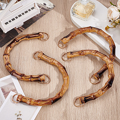 4Pcs Resin Imitation Bamboo Bag Handles&nbsp;DIY-BBC0002-91B