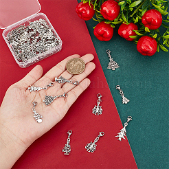 Christmas Trees Alloy Pendant Decoration&nbsp;HJEW-FG00005