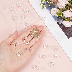 24Pcs Brass Clip-on Earring Converters Findings&nbsp;KK-SP0001-16S