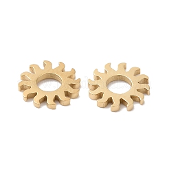 イオンプレーティング（IP）304ステンレス鋼リンクリング  太陽  14KGP本金メッキ  7.5x1x1mm  内径：3mm&nbsp;STAS-Q215-52G