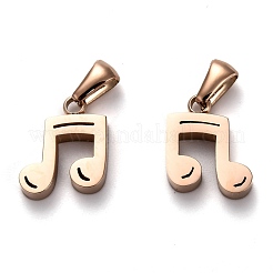 Ion Plating(IP) 304 Stainless Steel Pendants&nbsp;STAS-Z006-11RG