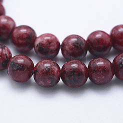Natural Dyed Sesame Jasper Beads Strands&nbsp;G-E443-A03
