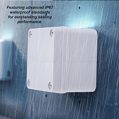 Outdoor Waterproof ABS Plastic Junction Box&nbsp;AJEW-WH0485-27B