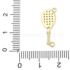 Brass Micro Pave Clear Cubic Zirconia Pendants&nbsp;KK-I476-08G