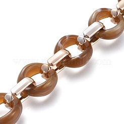 Transparent Acrylic Handmade Cable Chain&nbsp;AJEW-JB00547-05