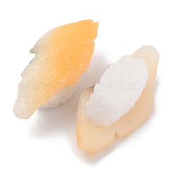 人工プラスチック刺身モデル  模造食品  ディスプレイ装飾用  魚寿司  オレンジ  64x29.5x22mm&nbsp;DJEW-P012-12