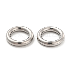 変色しない304ステンレススチール製リンクリング  丸いリング  15.5x3mm  内径：10mm&nbsp;STAS-D246-01A-05P