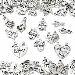 70Pcs 14 Styles Tibetan Style Alloy Pendants&nbsp;FIND-CJ0001-88